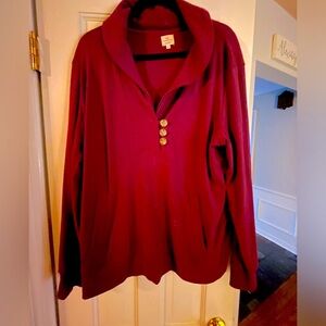 Banana republic purple/ berry colored top - soooo comfy. Too big now